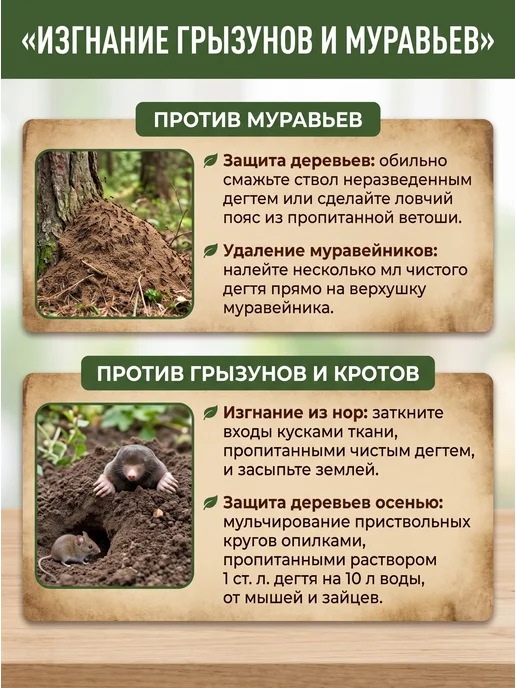Фазенда Сибири Деготь березовый натуральный для сада 1 л, 250 мл, фото 6
