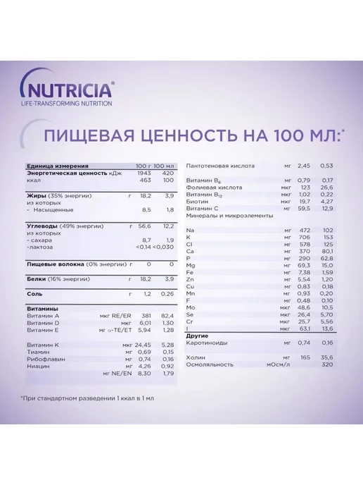 nutricia Нутризон Эдванс Nutridrink сухая смесь 322 г, 322 г, фото 5