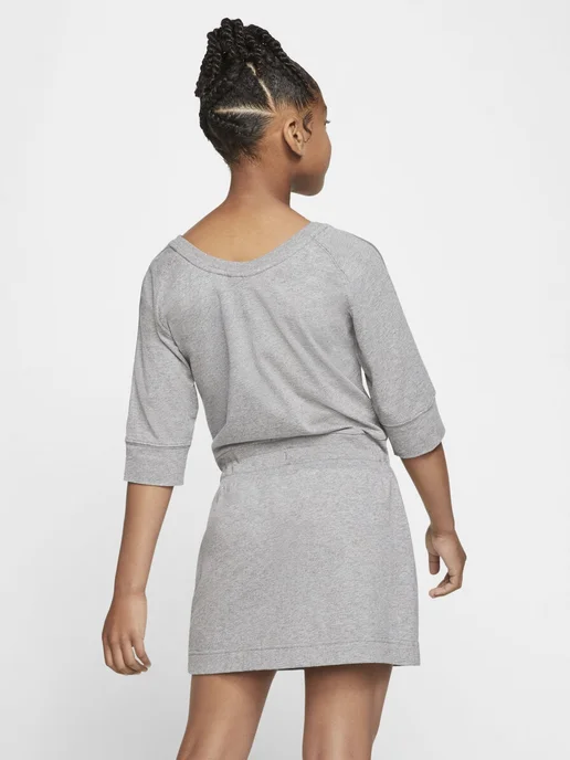 Nike Платье G NSW DRESS JERSEY, серый, фото 2