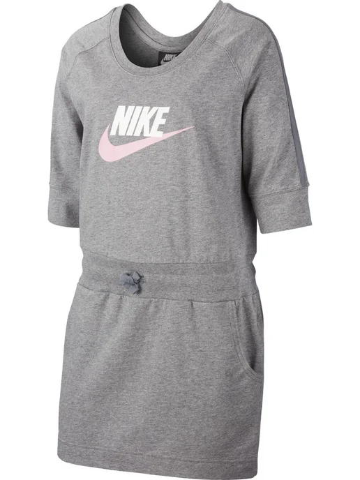 Nike Платье G NSW DRESS JERSEY, серый, фото 6