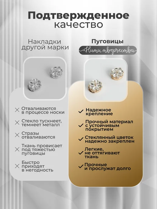Нити творчества Накладки декоративные на пуговицы "цветок", желтый, фото 7