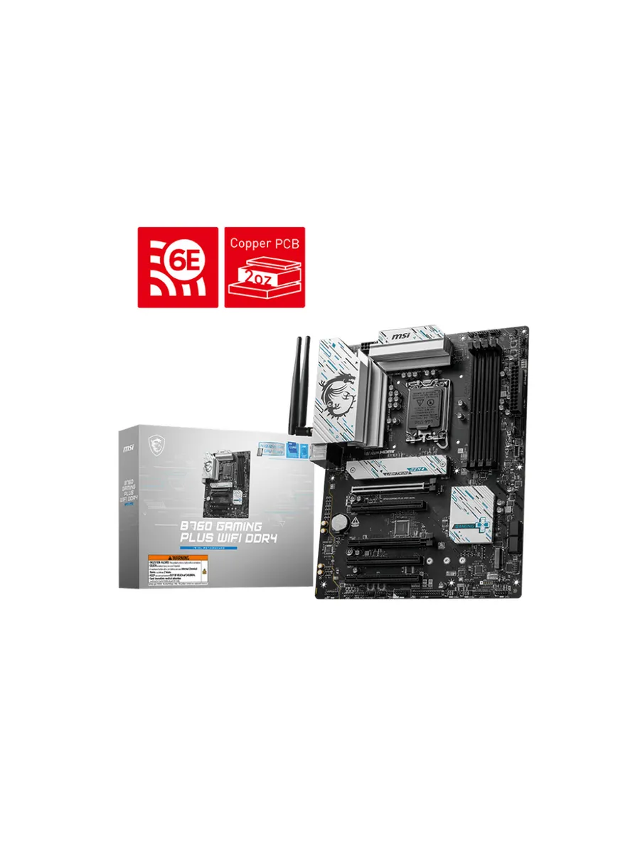 MSI Материнская плата B760 GAMING PLUS WIFI DDR4 LGA1700