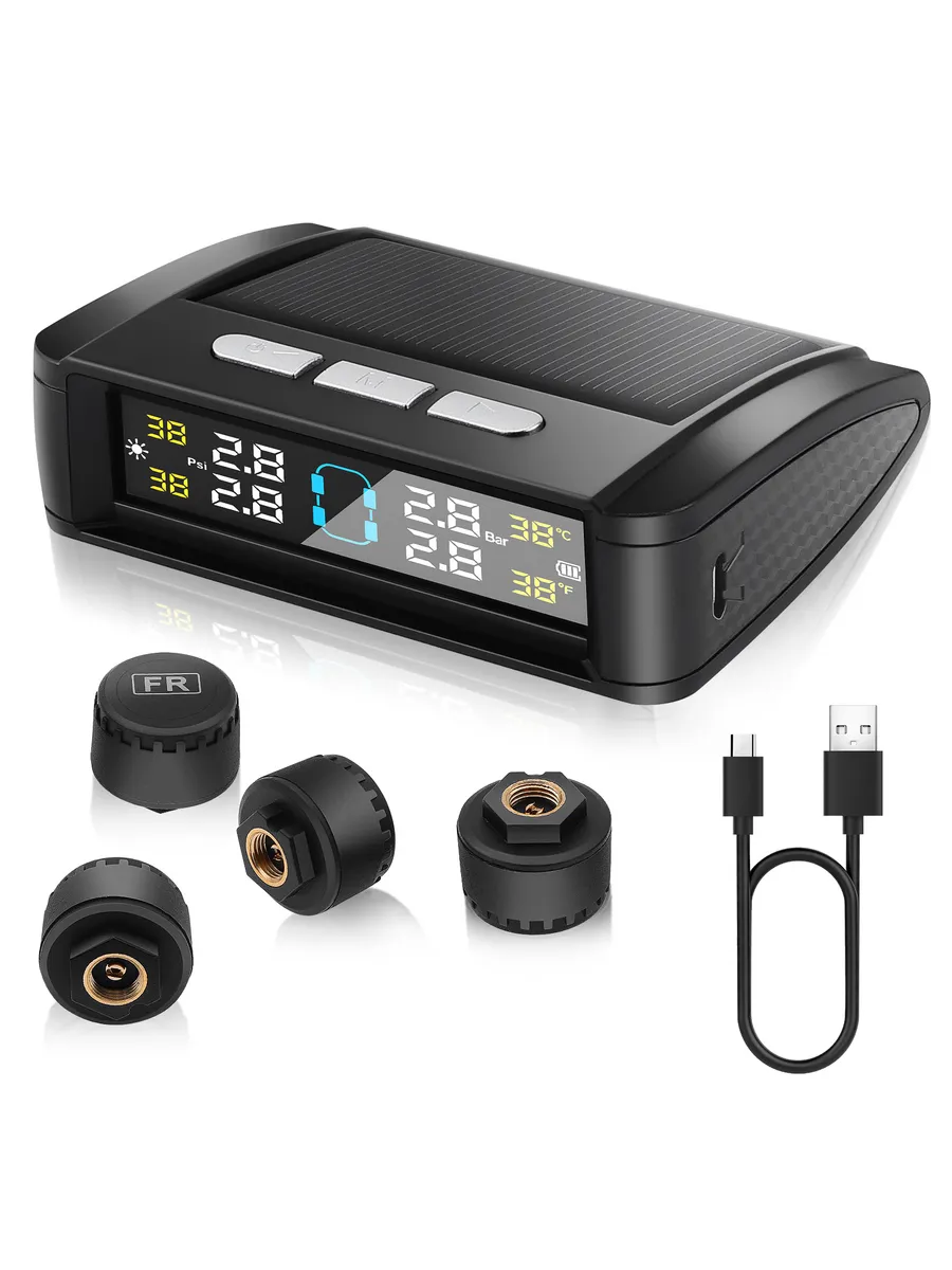 Солнечная энергия TPMS система контроля давления в шинах