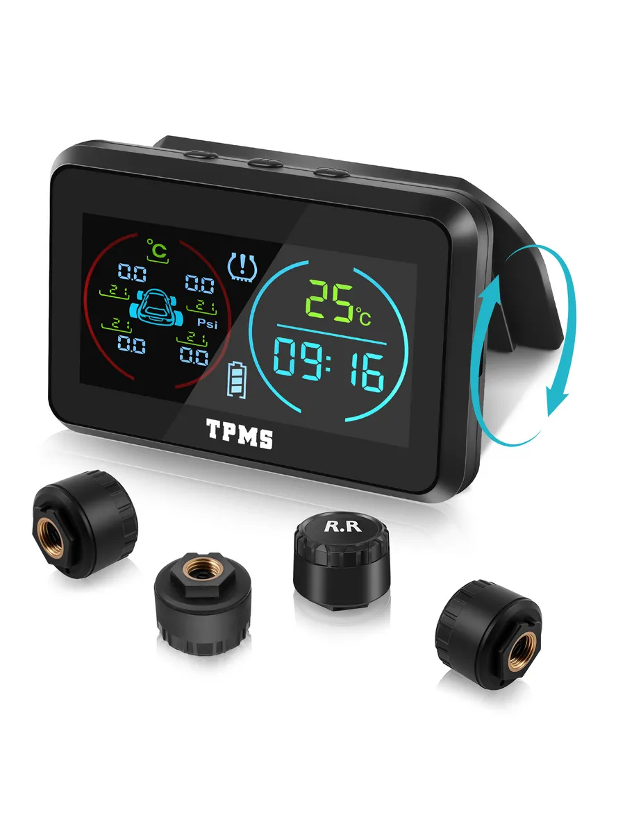 Солнечная система контроля давления в шинах автомобиля TPMS