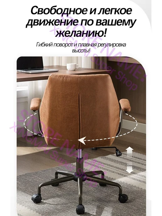 Офисное кресло компактное для небольших рабочих пространств, серый, фото 4