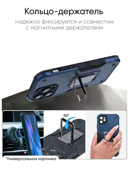 КейсБерри. Чехол для iPhone X, XS, серия Full protection, серый, фото 5