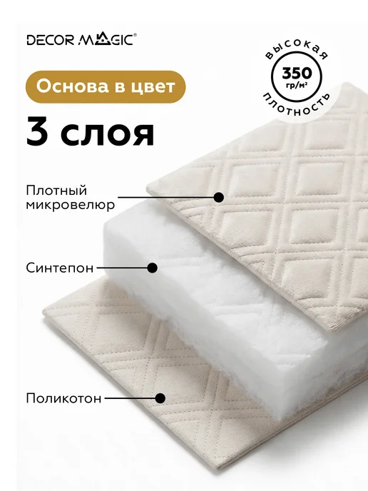 DECOR MAGIC Покрывало на кровать 240х260 стеганое GRANDE FOX WHITE, 240x260, фото 6