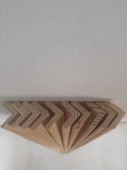 Уголок деревянный 20х20х1100 10 шт, 20x1100, 10 шт