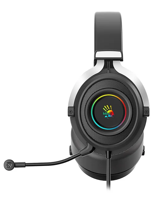 A4TECH Наушники G535 (BLACK+SILVER) USB, черный, фото 2
