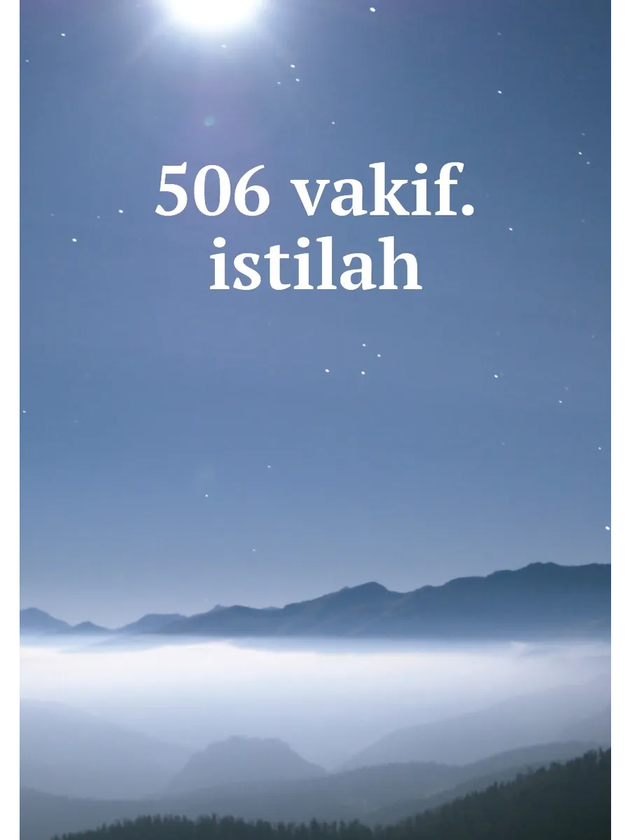 506 vakif.istilah