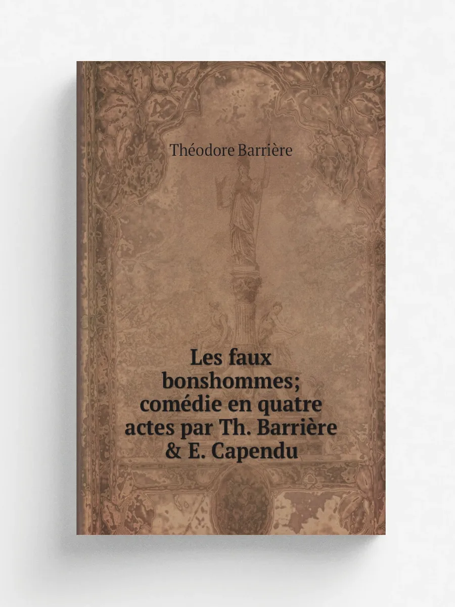 Les faux bonshommes; comédie en quatre actes par Th....