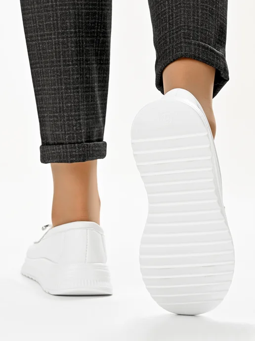 Hit Shoes мокасины женские, белый, фото 3