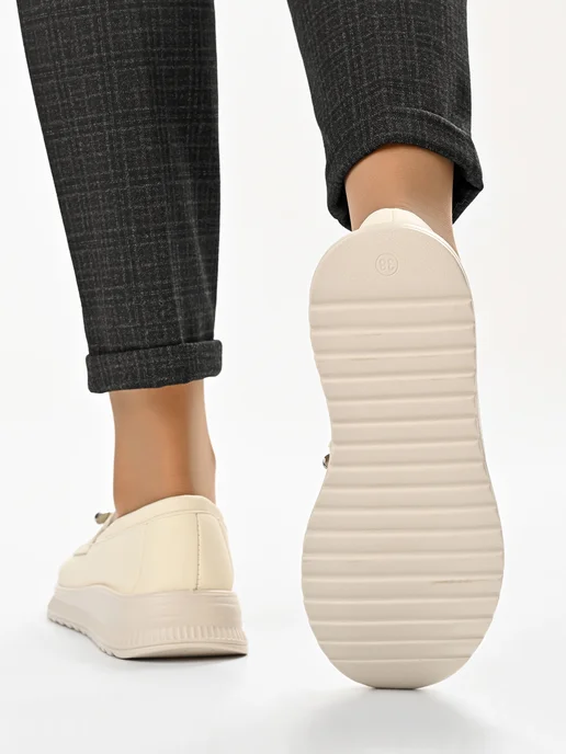 Hit Shoes мокасины женские, бежевый, фото 3