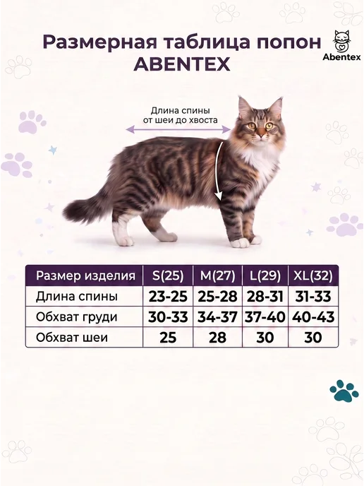 abentex Попона послеоперационная для животных, вариант, фото 4