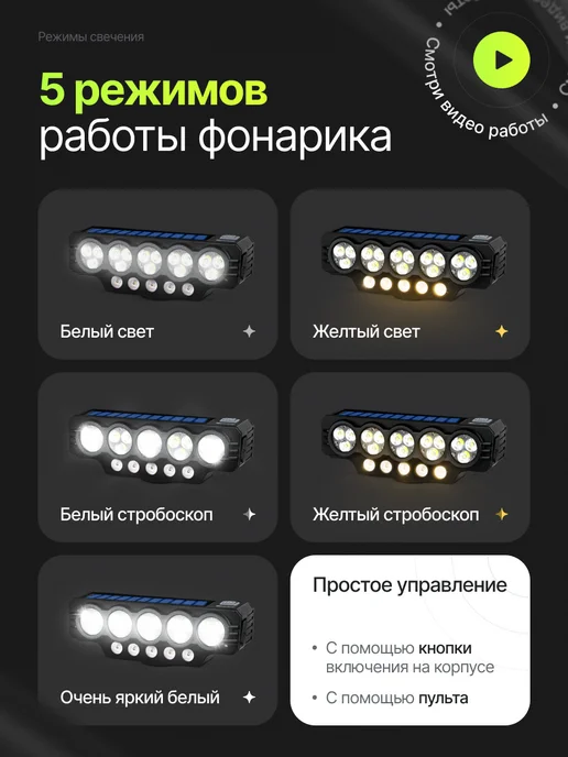 2EMARKET Фонарь велосипедный c сигналом, черный, фото 2
