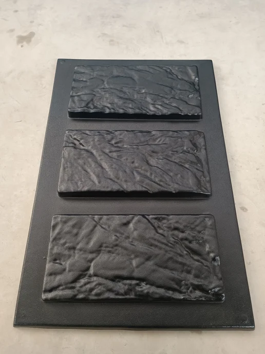 Формы для фасадной плитки Нирей 272х132х15мм в ком 3 формы, 272x132x15 мм, фото 2