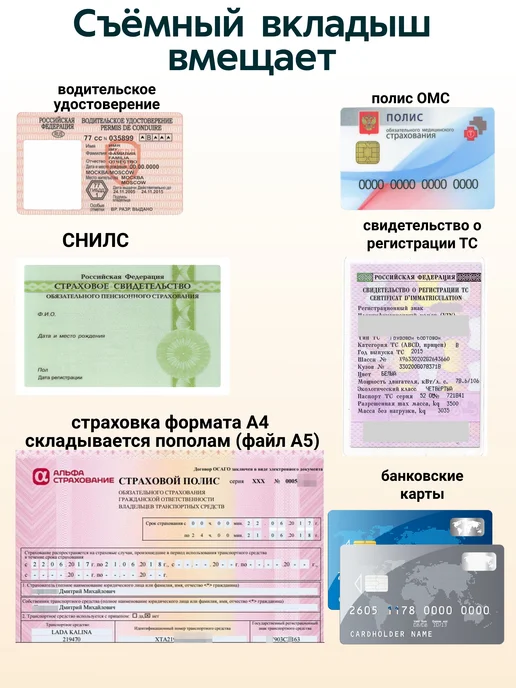 Slavir Кожаная обложка для автодокументов сине-зеленого цвета, зеленый, фото 6