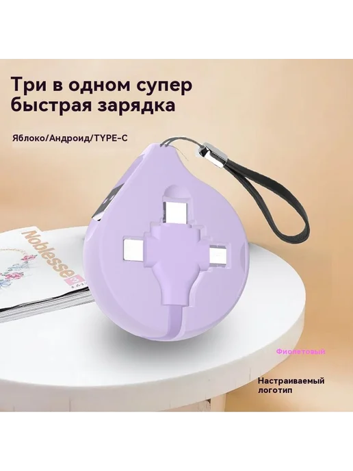 Кабель для передачи данных Фиолетовый, фиолетовый