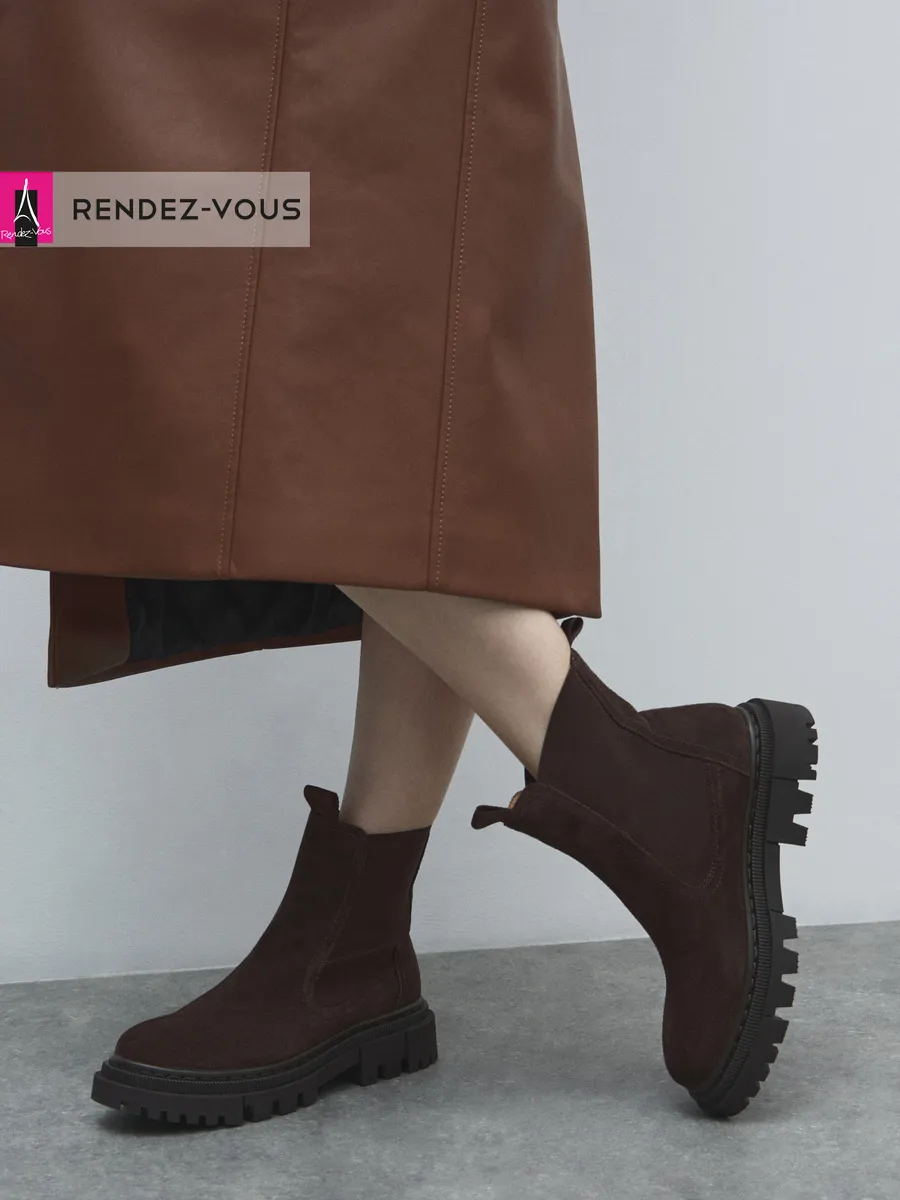 Ботинки Tendance. Цвет коричневый.