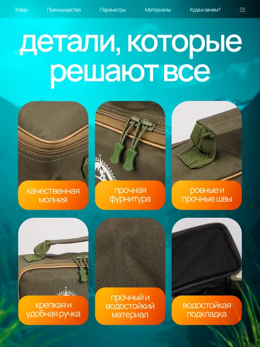REYTFISH Сумка для рыболовных катушек, зеленый, фото 4