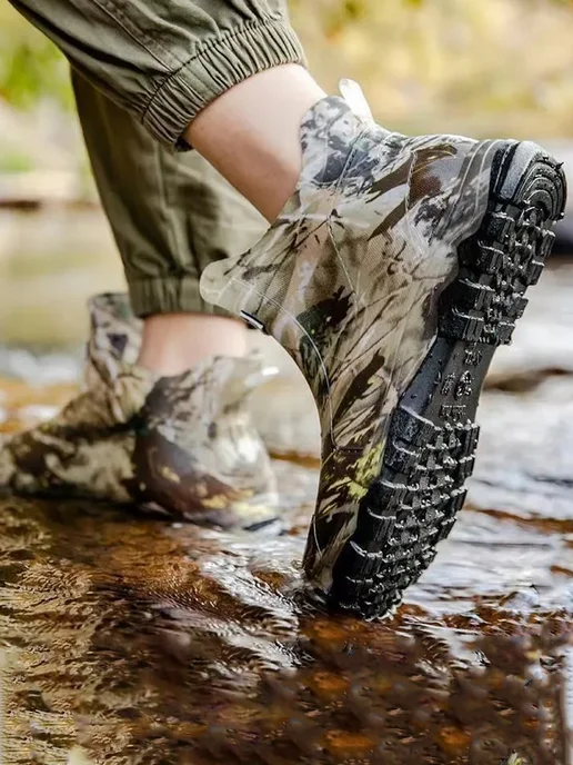 Резиновые сапоги короткие, зеленый, фото 5