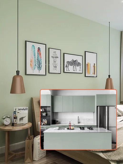 FRAYS DECOR Пленка самоклеящаяся для мебели и кухни, зеленый, фото 6