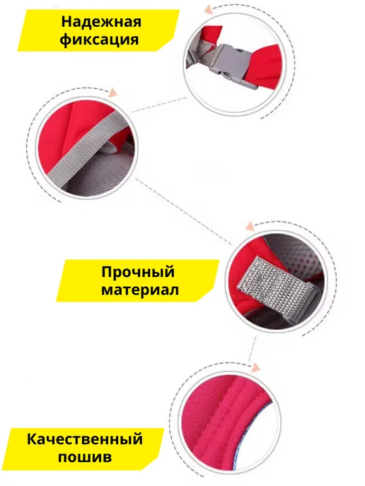 Кенгуру для новорожденных Эргорюкзак, красный, фото 3