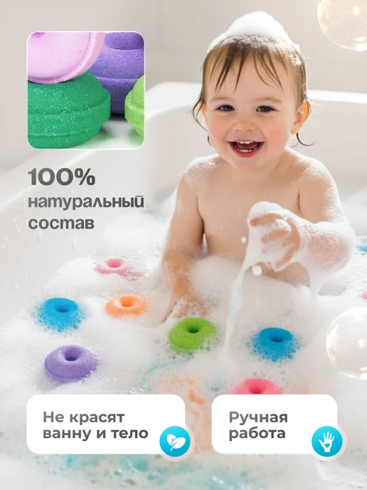 Bubble Krubble Бомбочки для ванны набор, голубой, фото 7