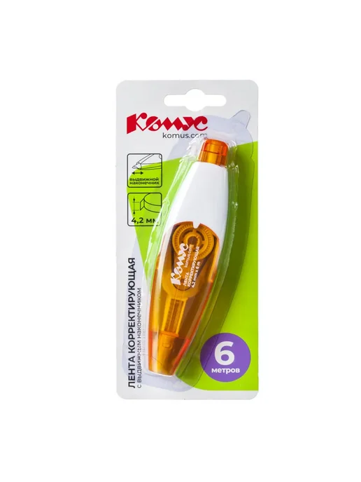 Комус Корректирующая лента 4,2мм х 6м, 6 м, 3 шт, фото 2