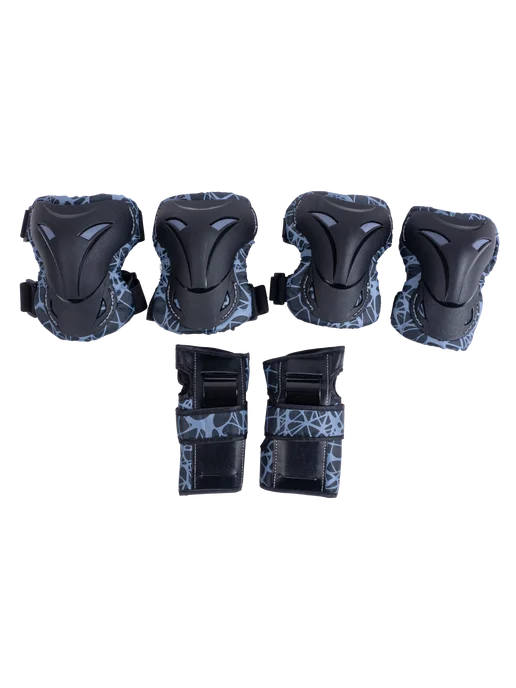 TECH TEAM Комплект защиты Safe fit teens 3.0 black grey, черный, фото 2