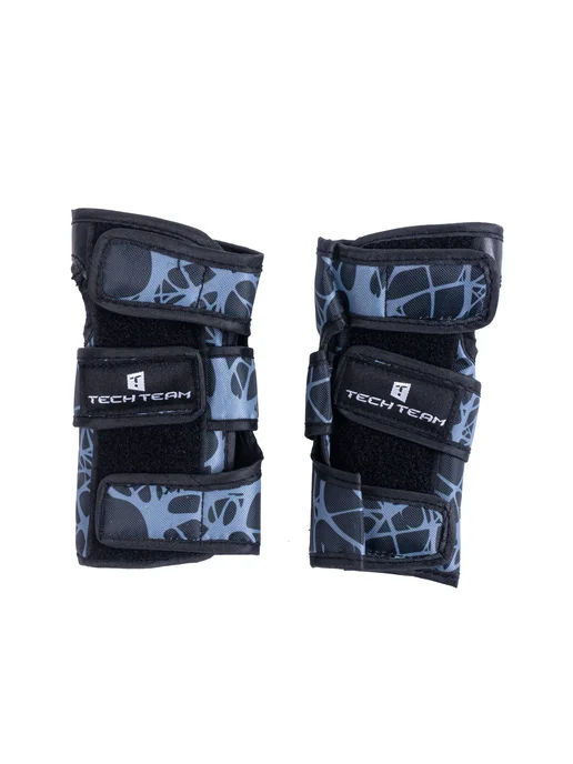 TECH TEAM Комплект защиты Safe fit teens 3.0 black grey, черный, фото 7