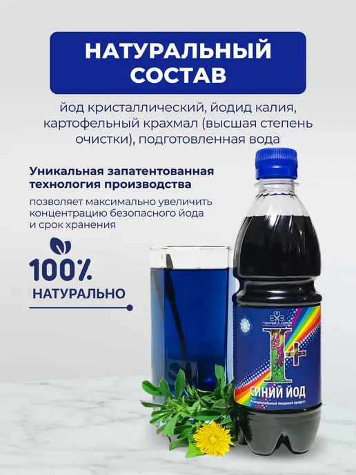 Мед и Конфитюр Синий Йод 200 мл, 500 мл, фото 6