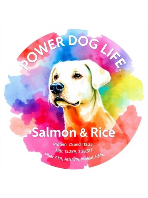 Сухой корм PowerDogLife для собак, крупные, лосось, 0,8 кг, фото 2