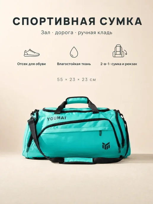 AlaskaBurn Сумка рюкзак спортивная для фитнеса, вариант