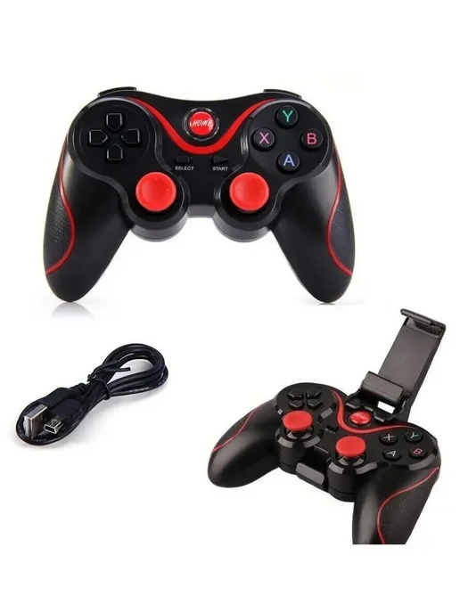 XPX Беспроводной игровой геймпад X3, черный, черный, фото 5