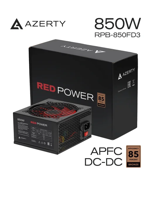 AZERTY Блок питания для ПК RPB-850FD3 (850W) 80+ Bronze, 850 Вт