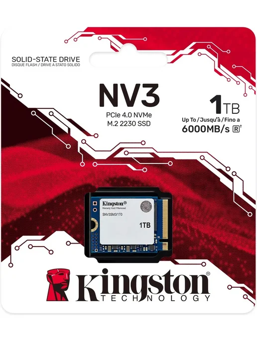 Kingston Внутренний SSD диск NV3, 1000 Гб, M.2, PCIe 4.0 x4, 4.0x4, 1000 ГБ, фото 4