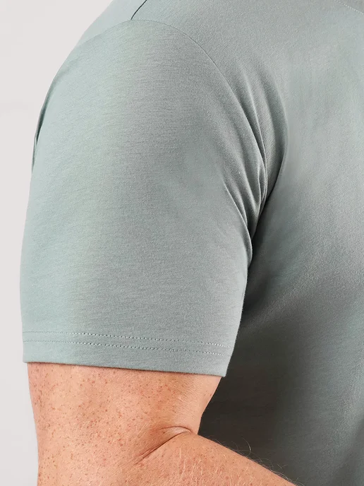CLEVER WEAR Футболка с принтом хлопок большие размеры, зеленый, фото 7