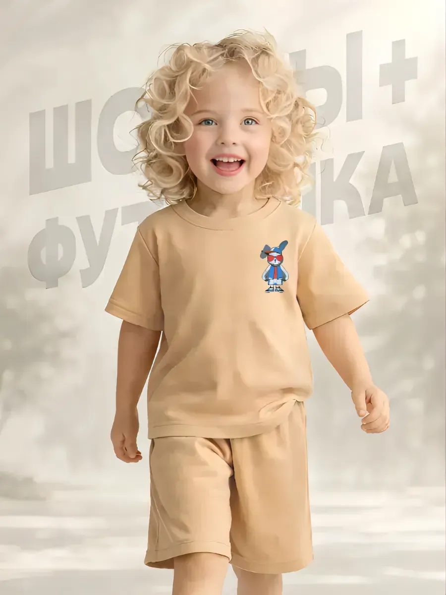 комплект футболка и шорты для детей