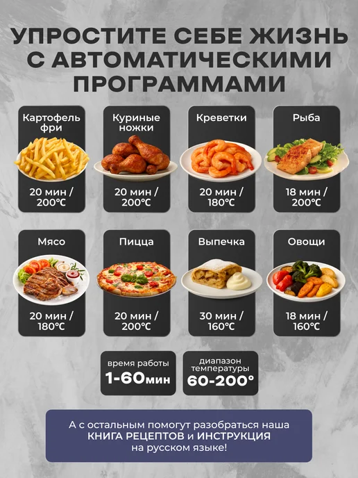 LUBRAN Аэрогриль с двумя чашами 9л, 9 л, фото 6