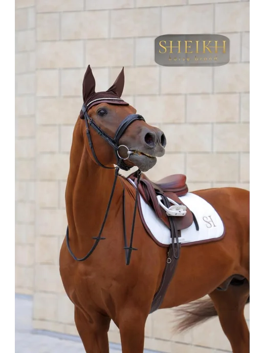 SHEIKH HORSE BRAND Вальтрап конкурный для верховой езды, коллекция ФОРЕСТ, белый, фото 6