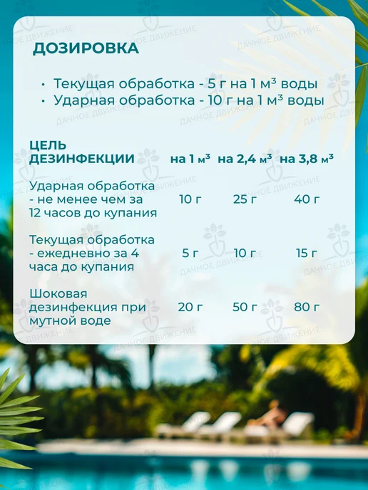 Aqualeon Хлор быстрый для бассейна 3в1, 0,5кг, 0152, 500 г, фото 6
