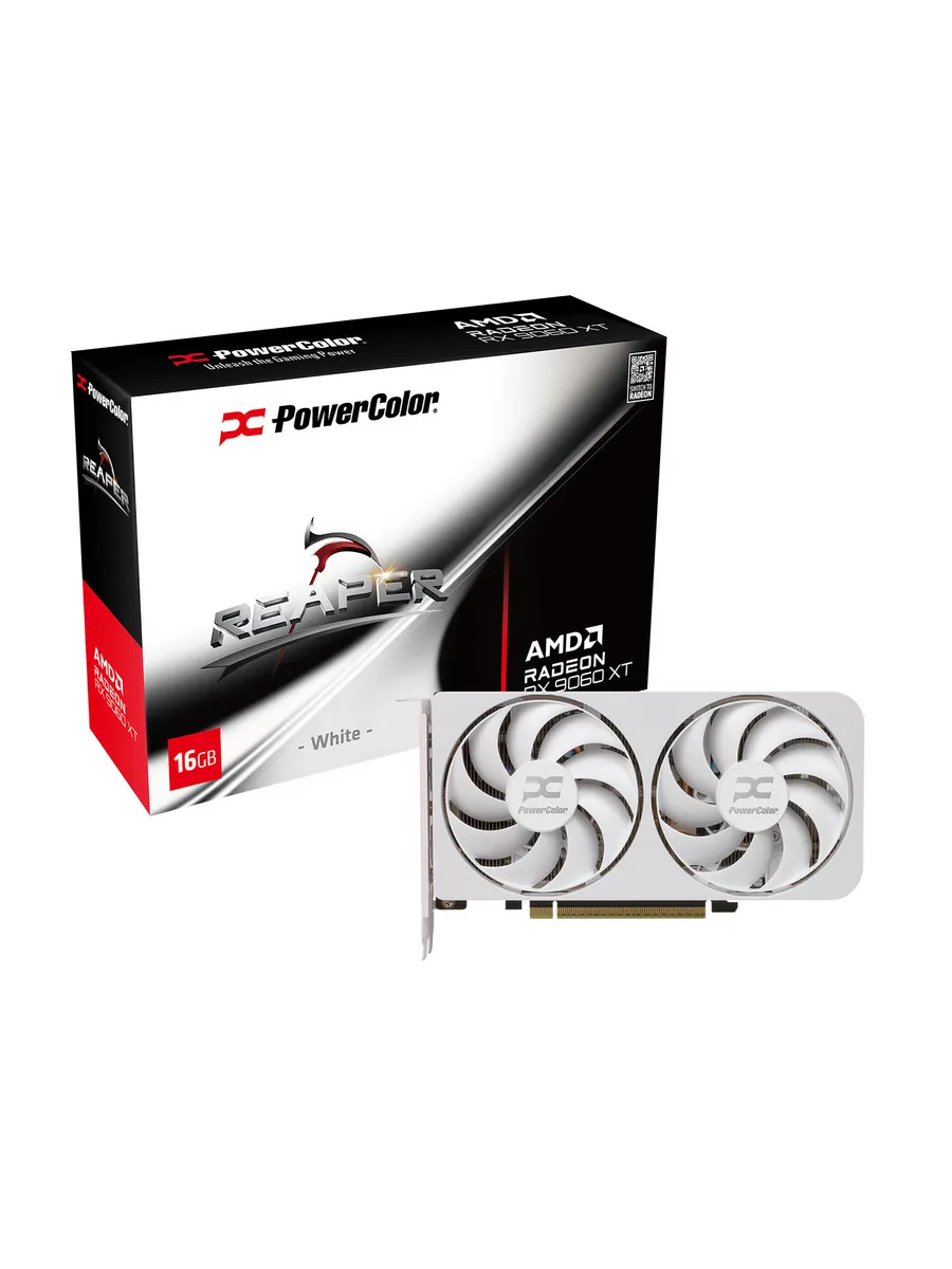 Видеокарта Reaper AMD Radeon RX 9060 XT 16GB White,GDDR6