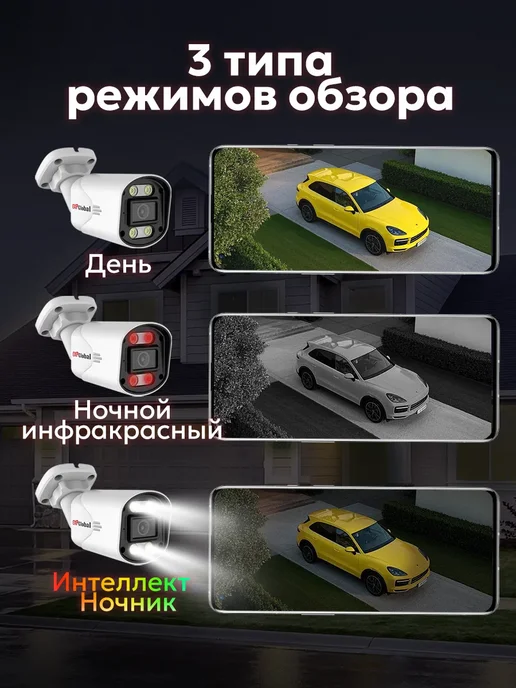 EXPGlobal Комплект видеонаблюдения уличный 5МП IP POE 4 камеры с HDD, белый, фото 4