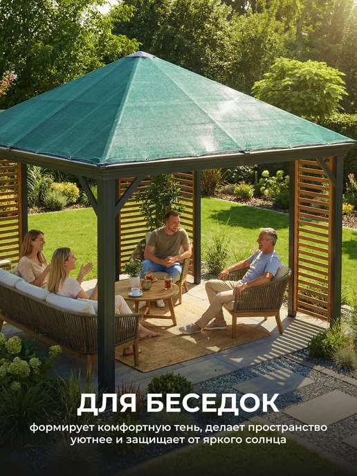 ЧЗМ Сетка затеняющая 55% фасадная для теплиц заборов 1,5х20м, 1.5x20 м, в упаковке 1,9 кг, фото 5