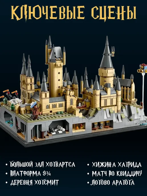 Cyber Toy Конструктор Замок Хогвартс, черный, фото 2