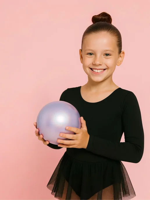 Bonito kids Купальник гимнастический с юбкой, черный, фото 2