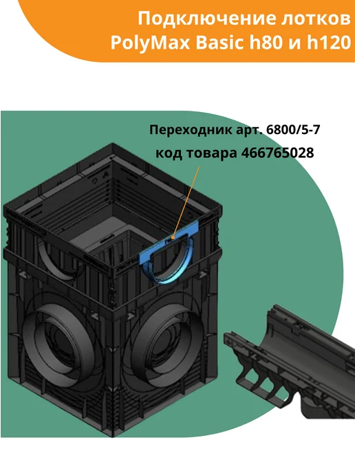 Standartpark Надставка для дождеприемника PolyMax Basic 300х300, 300x300, фото 6