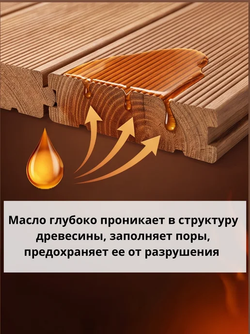 MAV Масло для дерева с добавлением воска VIOLA OIL 2,7л каштан, 2,7 л, фото 4
