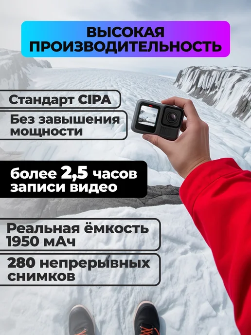 flife Аккумуляторная батарея Telesin для GoPro HERO 13, вариант, фото 3